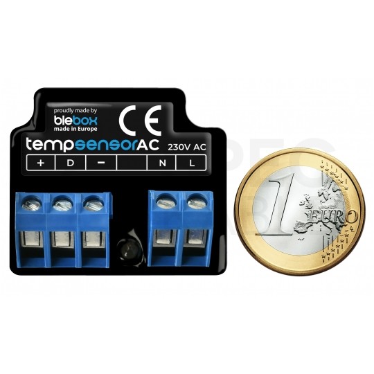 BleBox tempSensorAC Inteligentny czujnik temperatury Wi-Fi 230V IP54 z sondą 1m (-55~125°C) SMARTHOME