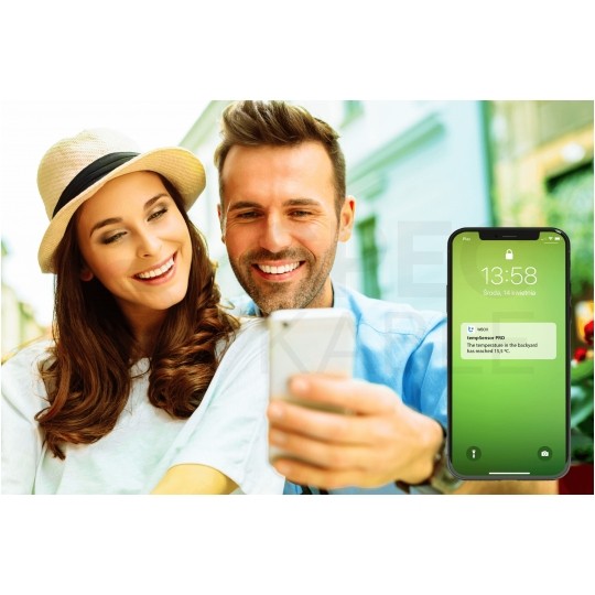 BleBox tempSensorPro Inteligentny czujnik temperatury Wi-Fi 12/24V IP54 z sondą 2m i zewnętrzną (-55~125°C) SMARTHOME