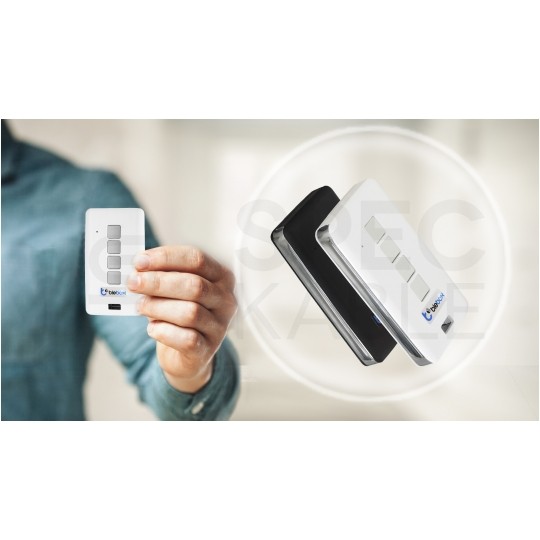 BleBox uRemotePro Uniwersalny pilot do sterowników Wi-Fi bezprzewodowy biały metalowy SMARTHOME