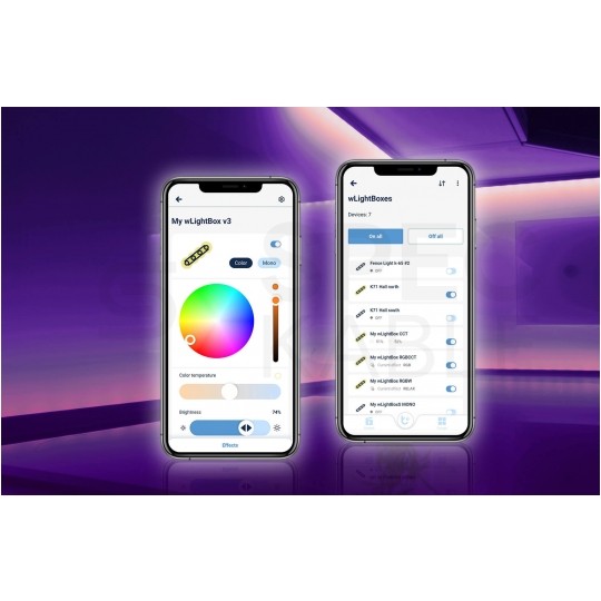 BleBox wLightBox Inteligentny sterownik RGBWW + CCT Wi-Fi do oświetlenia taśm LED 12/24V SMARTHOME