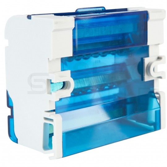 Blok rozdzielczy modułowy Listwa łączeniowa 4x11 125A na szynę DIN TH35 4x (2x 35mm2 + 2x 25mm2 + 5x 6mm2) VCX