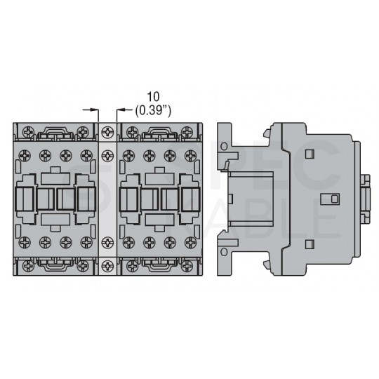Blokada mechaniczna do styczników mocy z serii BF: BF00A, BF09A - BF38A LOVATO BFX5000