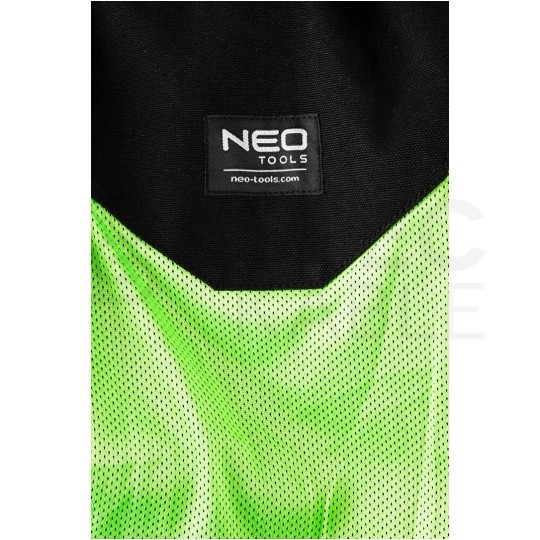 Bluza, kurtka robocza wzmocnienia na łokciach PREMIUM PRO czarna z neonowo-zielonymi przeszyciami rozmiar L/52 NEO 81-214-L