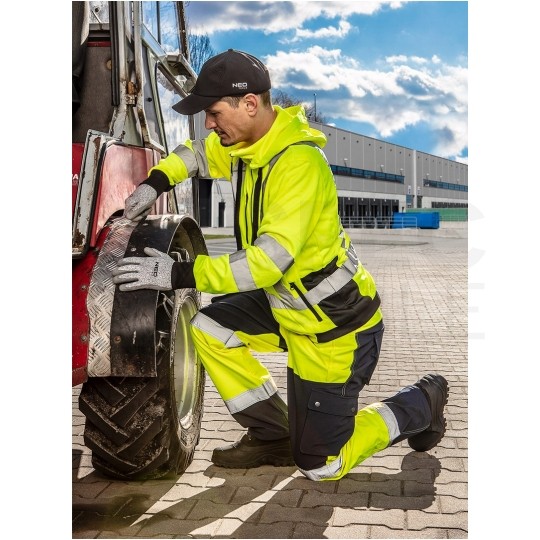 Bluza ocieplana z kapturem robocza, ostrzegawcza żółta rozmiar XL/56 NEO 81-745-XL