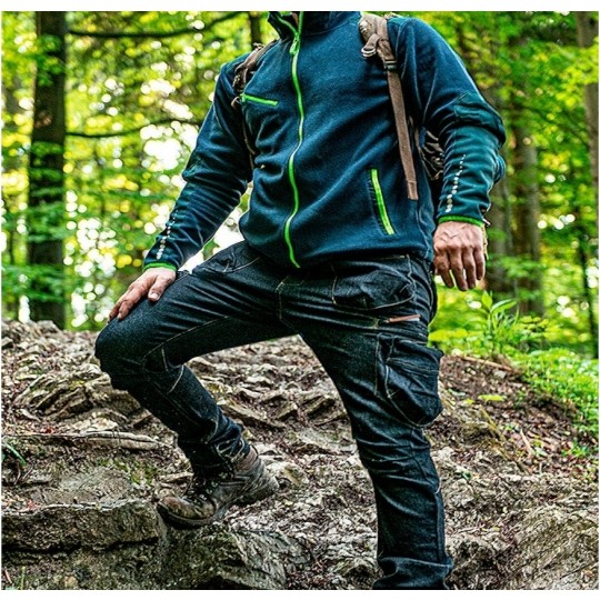 Bluza polarowa robocza premium granatowa, wzmacniana tkaniną Cordury rozmiar S/48 NEO 81-506-S