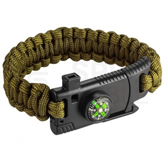 Bransoletka turystyczna survivalowa, paracord 5w1 NEO 63-140