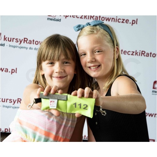Brelok ratowniczy apteczka odblaskowa dla dzieci junior MEDAID