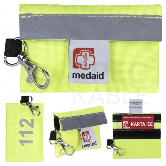 Brelok ratowniczy apteczka odblaskowa dla dzieci junior MEDAID