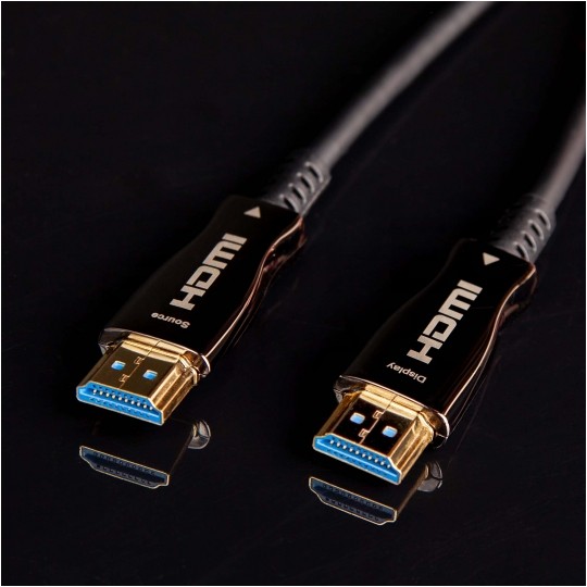 CLAROC Kabel optyczny HDMI 2.0 AOC 4K Premium High Speed Ultra HD 4K@60 30m