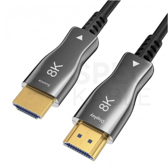 CLAROC Kabel optyczny HDMI 2.1 AOC 8K Ultra High Speed 8K@60 4K@120 15m