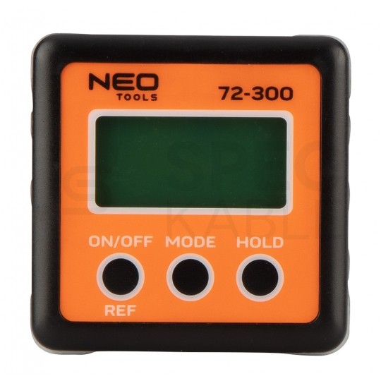 Cyfrowy miernik kąta Kątomierz z wyświetlaczem LCD i magnesem NEO 72-300