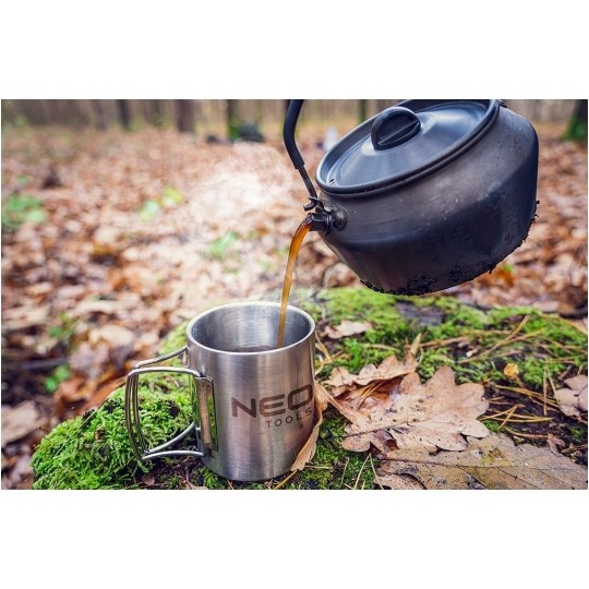Czajnik turystyczny, kempingowy aluminiowy 0.8L NEO 63-147