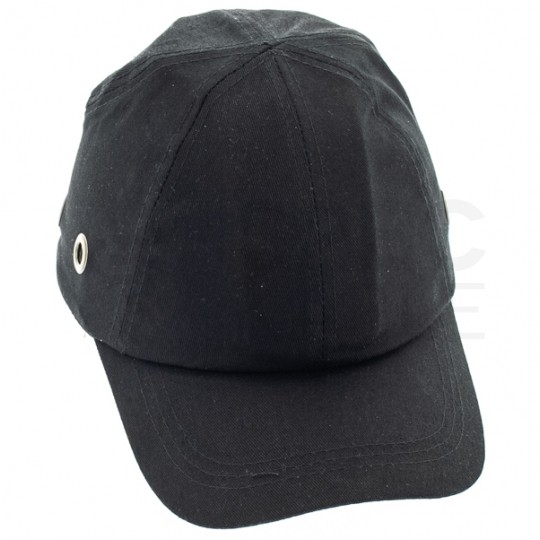 Czapka robocza ochronna z daszkiem i wzmocnieniem, kask czarna 100% bawełna NEO 97-590