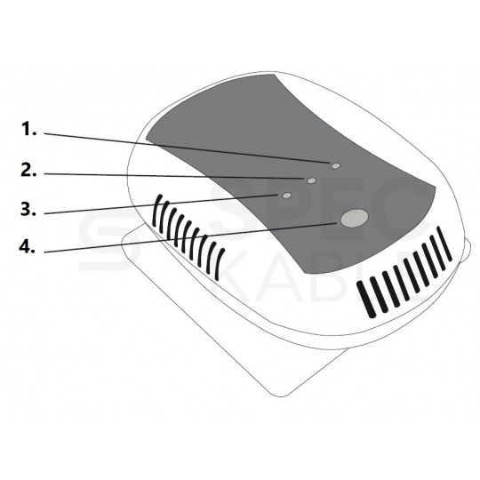 Czujnik gazu ziemnego + propan-butan (LPG) sieciowy 230V CGZ-01 ZAMEL