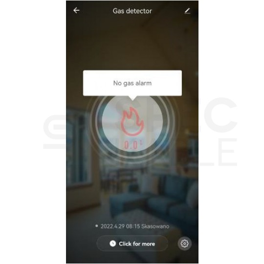 Czujnik gazu ziemnego + propan-butan (LPG) TUYA WiFi CGZ-02 ZAMEL