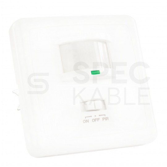 Czujnik ruchu automatyczny PIR, detektor podtynkowy 1200W 230V 160st. o zasięgu działania 9m biały ORNO