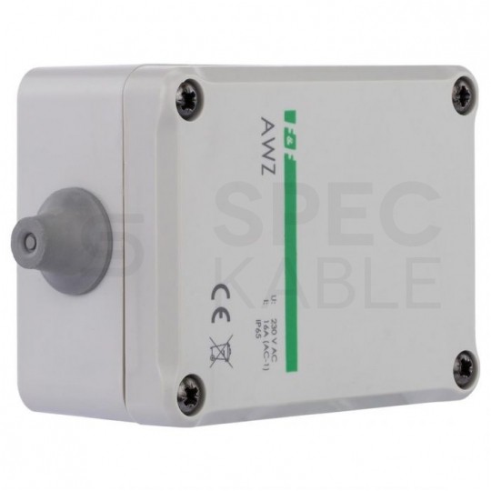 Czujnik zmierzchowy AWZ automatyczny natynkowy regulowany 16A 230V IP65 biały F&F