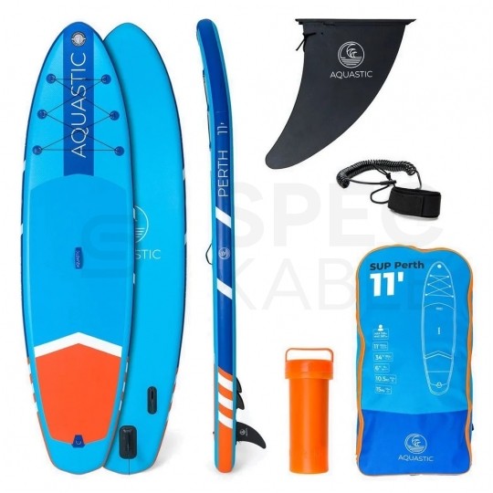 Deska SUP AQUASTIC Perth 11'0" 335cm niebieska pompowana AQS-SUP001