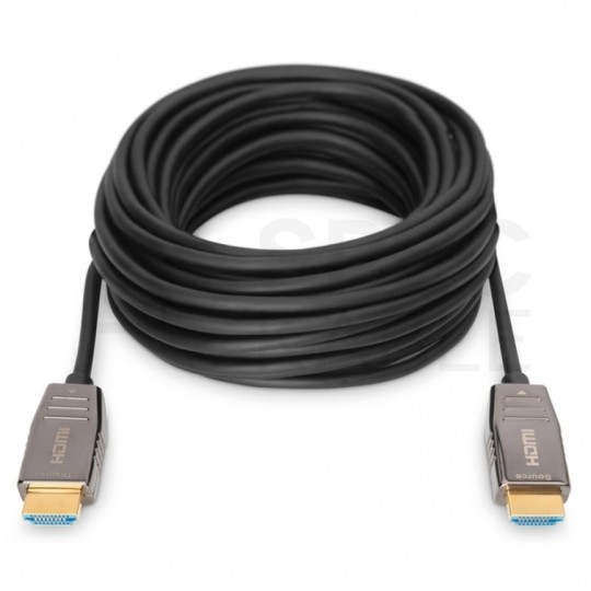 DIGITUS Kabel HDMI 2.1 8K Premium High Speed Ultra HD 4K@60 Hybrydowy 30m