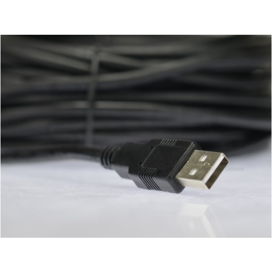 DIGITUS Kabel przedłużacz aktywny USB 2.0 A (wtyk / gniazdo) czarny 15m ze wzmacniaczem