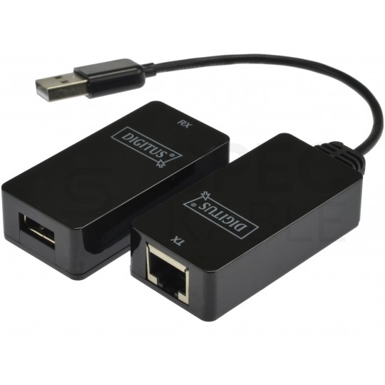 DIGITUS Przedłużacz USB 1.1 do 45m pod kabel kat.5e, kat.6