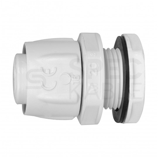 Dławik Dławnica do rur karbowanych giętkich GUS (RSF) fi: 16mm IP65 szara