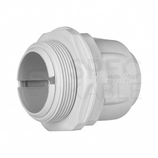 Dławik Dławnica do rur karbowanych giętkich GUS (RSF) fi: 32mm IP65 szara