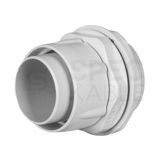 Dławik Dławnica do rur karbowanych giętkich GUS (RSF) fi: 32mm IP65 szara