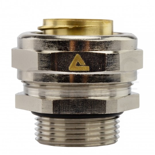 Dławik Dławnica metalowa M20x1,5 do rur karbowanych Anaconda 20mm IP65 z pierścieniem poliamidowym ANAMET