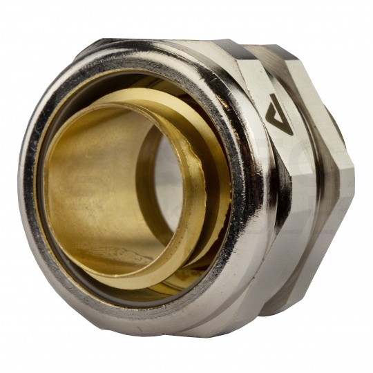 Dławik Dławnica metalowa M32x1,5 do rur karbowanych Anaconda 32mm IP65 z pierścieniem poliamidowym ANAMET