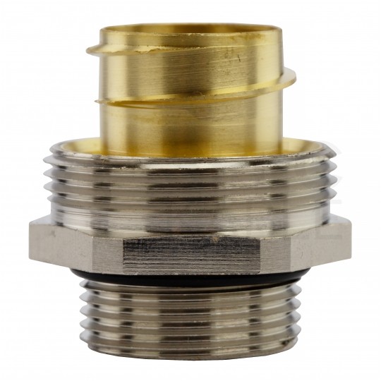 Dławik Dławnica metalowa M40x1,5 do rur karbowanych Anaconda 40mm IP65 z pierścieniem poliamidowym ANAMET