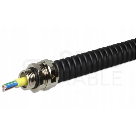 Dławik Dławnica metalowa PG16 do rur karbowanych Anaconda 20mm IP65 z pierścieniem poliamidowym ANAMET