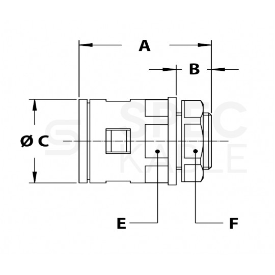 Dławik Dławnica poliamidowa M16x1,5 kątowa 90° do rur karbowanych Ana-Quick roz.10 IP65 ANAMET