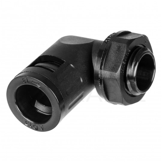 Dławik Dławnica poliamidowa M16x1,5 kątowa 90° do rur karbowanych Ana-Quick roz.10 IP65 ANAMET