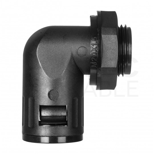 Dławik Dławnica poliamidowa M20x1,5 kątowa 90° do rur karbowanych Ana-Quick roz.12 IP65 ANAMET