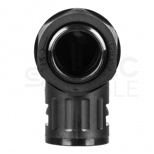 Dławik Dławnica poliamidowa M20x1,5 kątowa 90° do rur karbowanych Ana-Quick roz.12 IP65 ANAMET