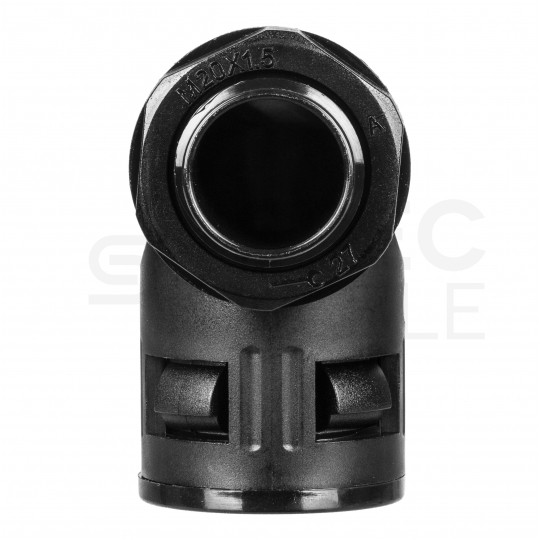 Dławik Dławnica poliamidowa M20x1,5 kątowa 90° do rur karbowanych Ana-Quick roz.17 IP65 ANAMET