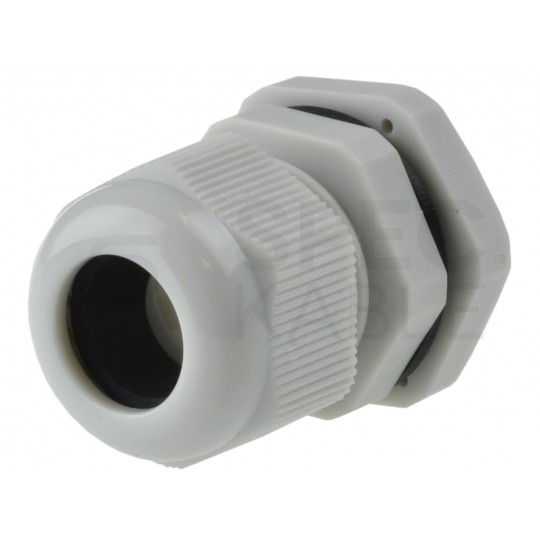 Dławik kablowy Dławnica izolacyjna plastikowa M20x1,5 szara IP68 NEKU WORECZEK 10szt