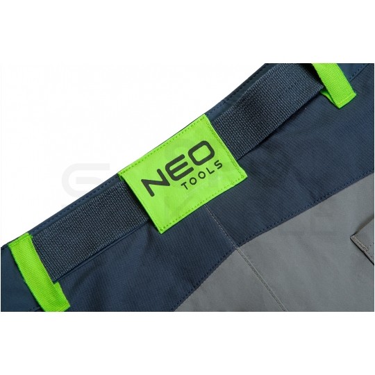 Długie spodnie monterskie PREMIUM 4 Way Stretch robocze z paskiem rozmiar L/52 NEO 81-231-L