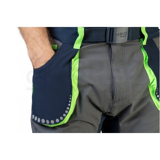 Długie spodnie monterskie PREMIUM 4 Way Stretch robocze z paskiem rozmiar M/50 NEO 81-231-M