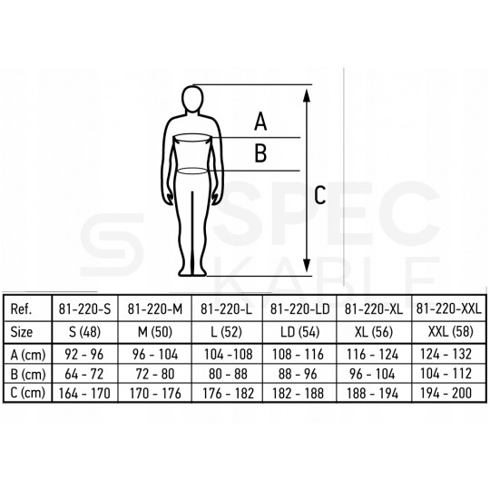 Długie spodnie monterskie, robocze szare rozmiar XXL/58 + pasek NEO 81-220-XXL + 81-900