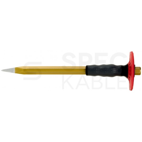 Dłuto spiczaste 18x300mm z osłoną do ochrony dłoni 2K RENNSTEIG