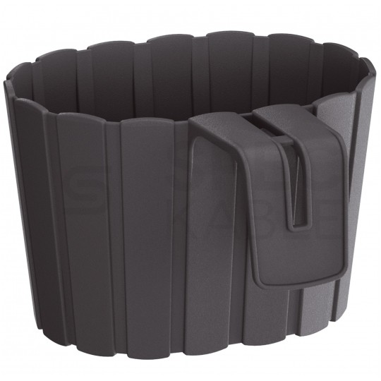 Doniczka balkonowa Boardee Hook, donica antracytowa 2,2L z uchwytami 212x194x130mm Prosperplast