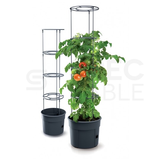 Doniczka do uprawy pomidorów 28L antracytowa Tomato Grower śred. 392mm Prosperplast