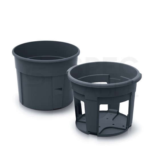 Doniczka do uprawy ziemniaków 12L antracytowa Potato Grower śred. 295mm Prosperplast