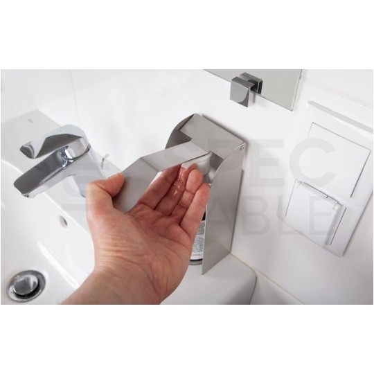 Dozownik łokciowy do płynów, żeli i mydła ze stali nierdzewnej