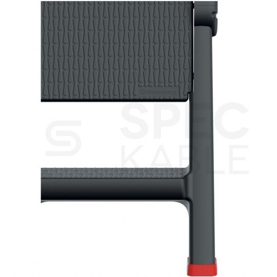 Drabina warsztatowa dwustronna, podest stołek składany 2 stopnie Kistenberg KLD4565