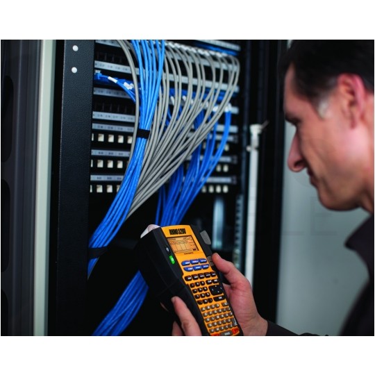 Drukarka etykiet DYMO Rhino 5200 dla elektryka, instalatora, przemysłu [s0841400] w zestawie z walizką + 2 taśmy DYMO IND