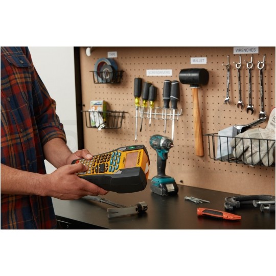 Drukarka etykiet DYMO Rhino 6000+ dla elektryka, instalatora, przemysłu [2122966] w zestawie z walizką + 2 taśmy DYMO IND