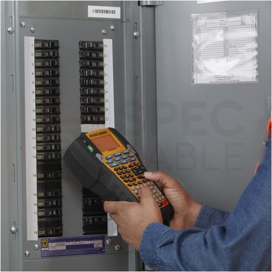 Drukarka etykiet DYMO Rhino 6000+ dla elektryka, instalatora, przemysłu [2122966] w zestawie z walizką + 2 taśmy DYMO IND